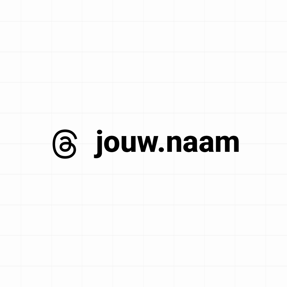 Threads - Sticker met eigen naam
