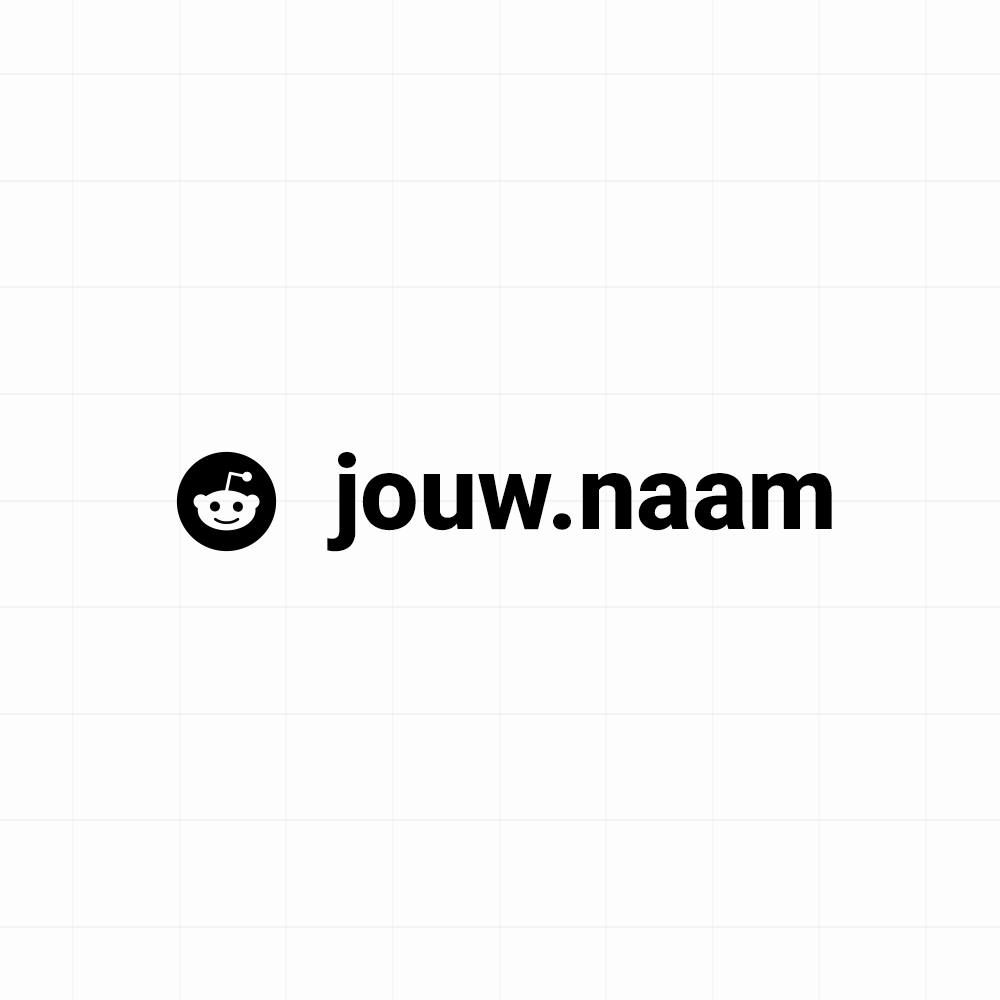 Reddit - Sticker met eigen naam