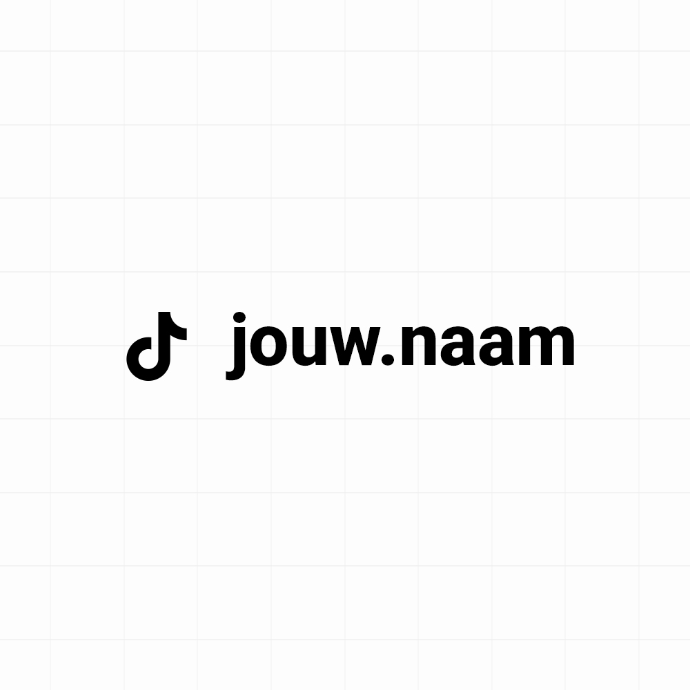 TikTok - Sticker met eigen naam