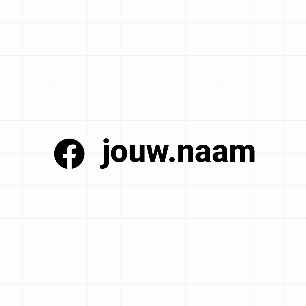 Facebook - Sticker met eigen naam