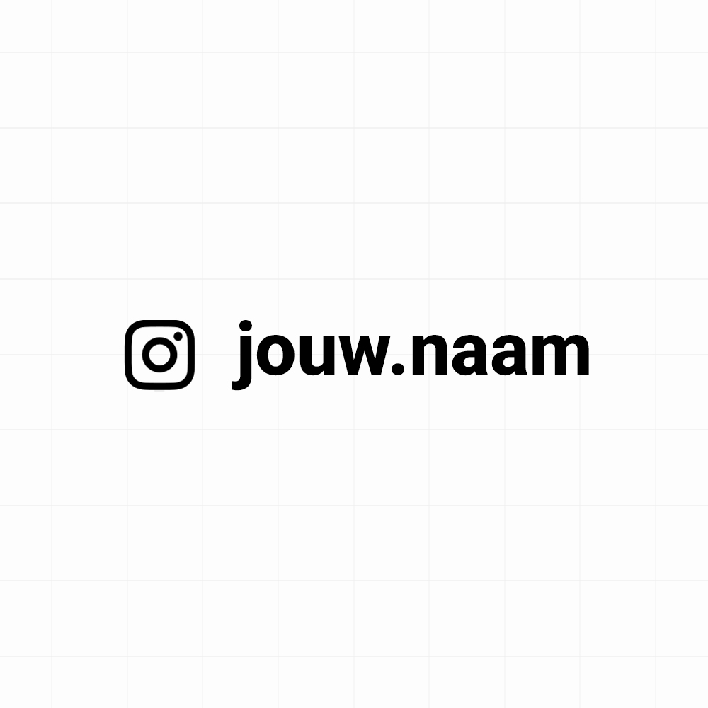 Instagram - Sticker met eigen naam