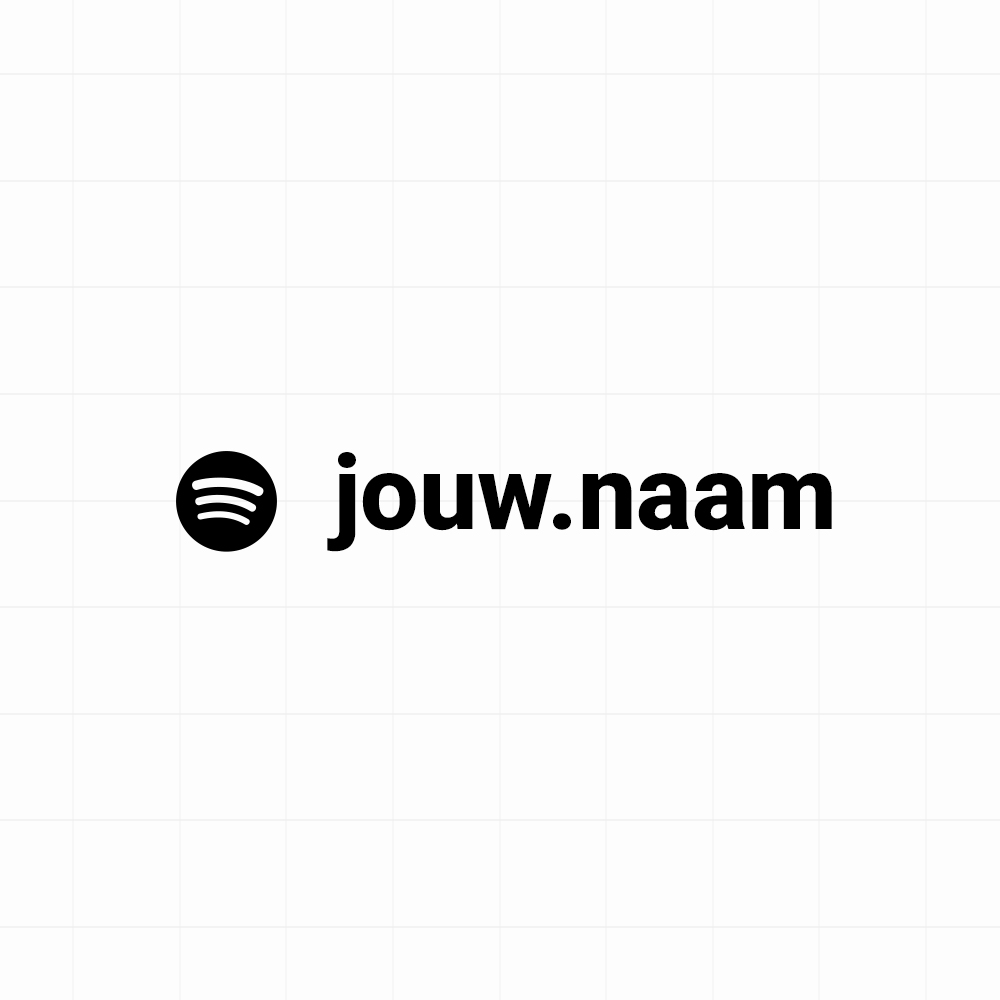 Spotify - Sticker met eigen naam