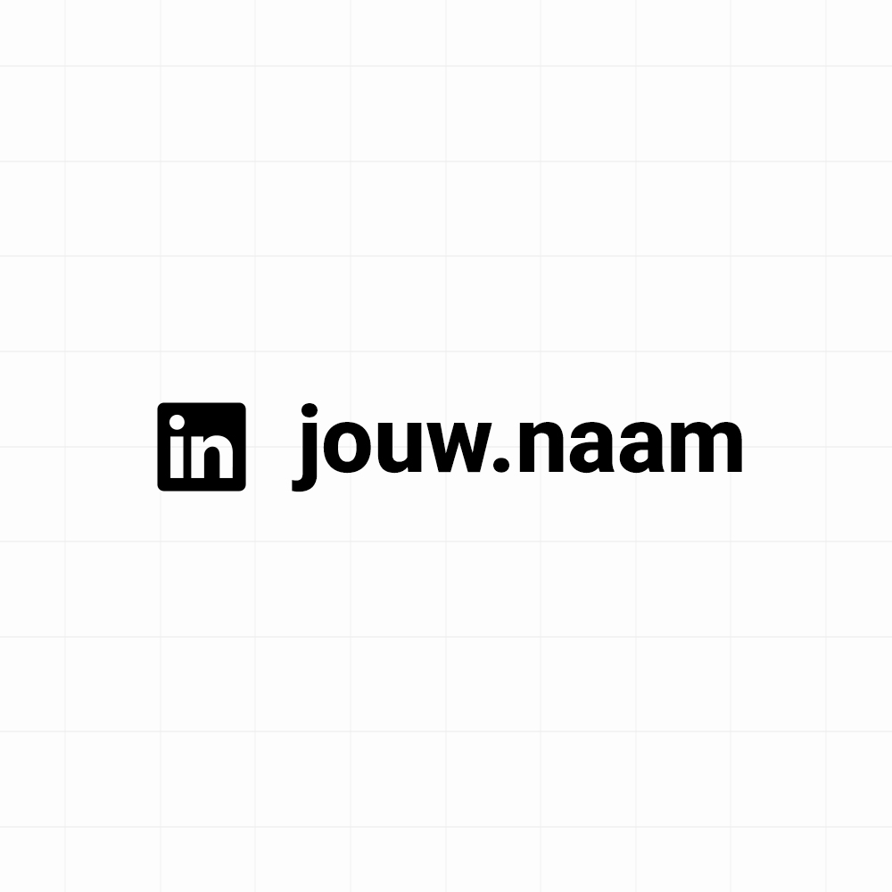 LinkedIn - Sticker met eigen naam