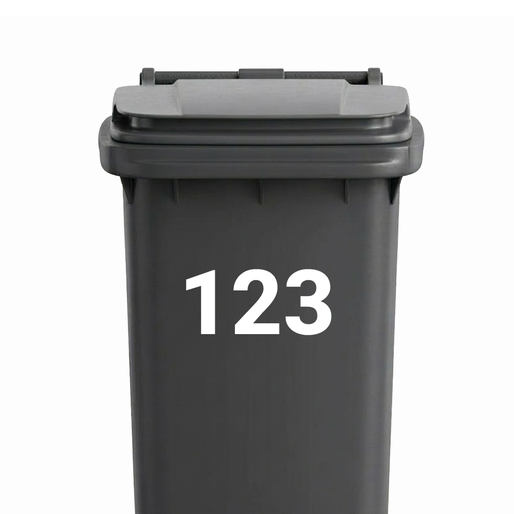 Huisnummer - Container / Kliko sticker