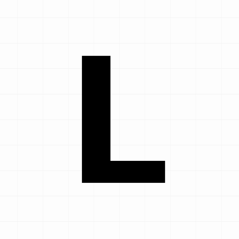 Letter sticker: L - Losse plakletter