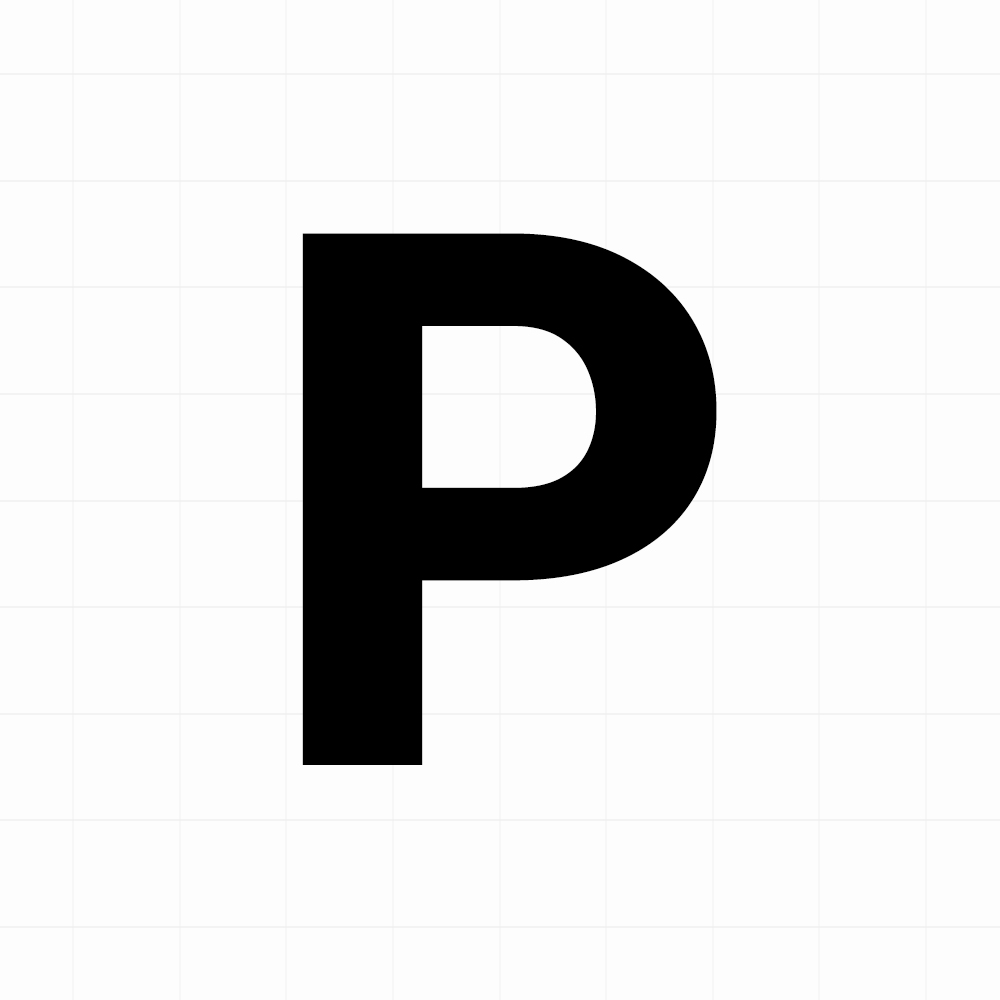 Letter sticker: P - Losse plakletter