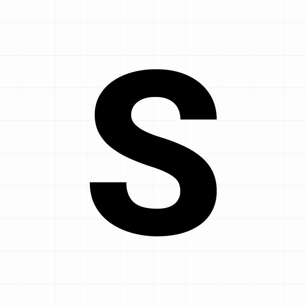 Letter sticker: S - Losse plakletter