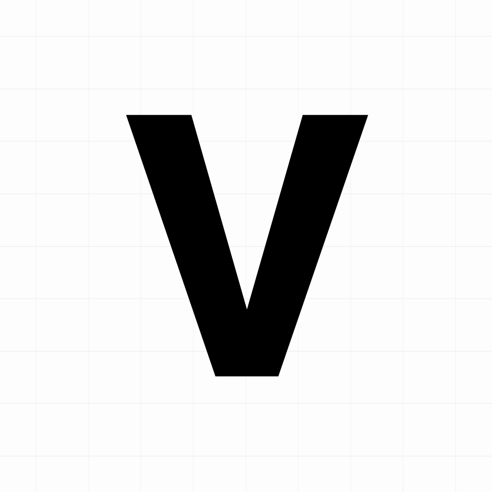 Letter sticker: V - Losse plakletter