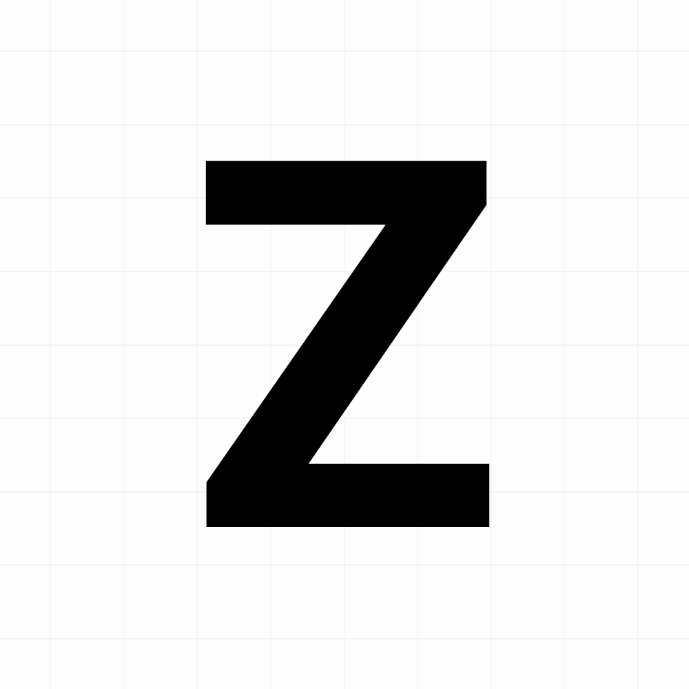 Letter sticker: Z - Losse plakletter