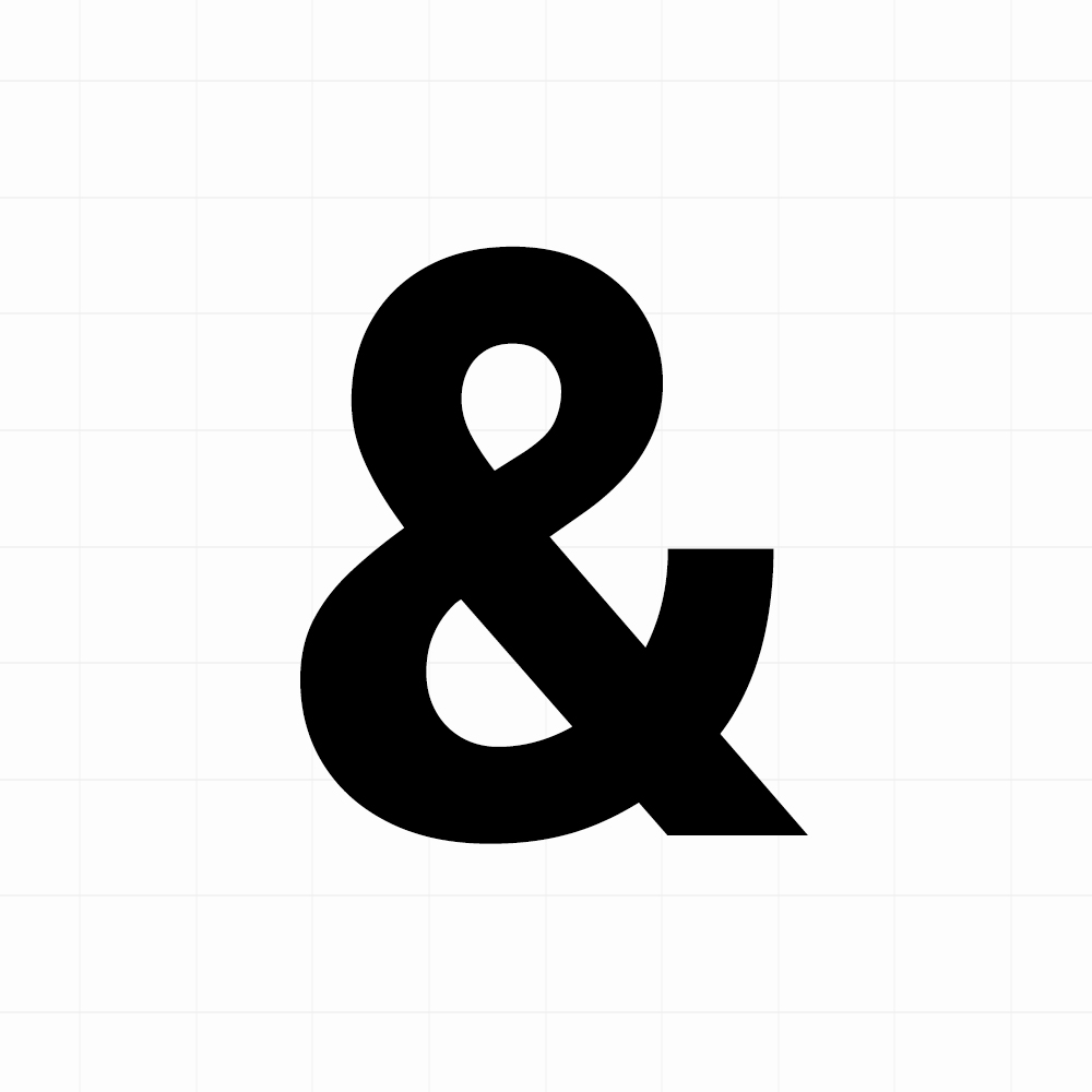 Ampersand sticker - Losse plakletter