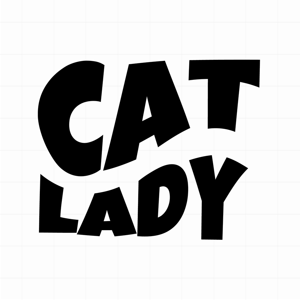Cat lady sticker - Leuke kattensticker