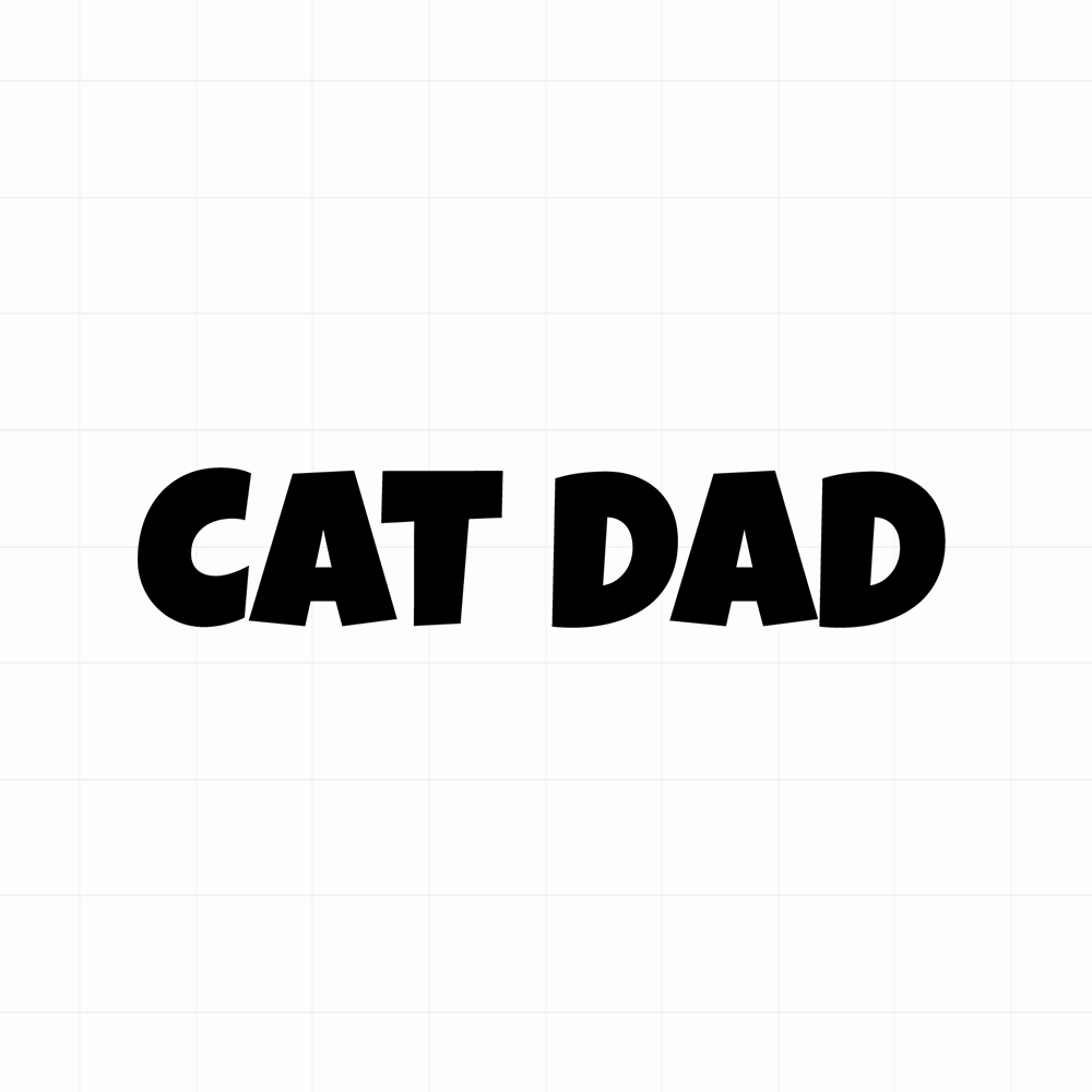 Cat dad sticker - Leuke kattensticker