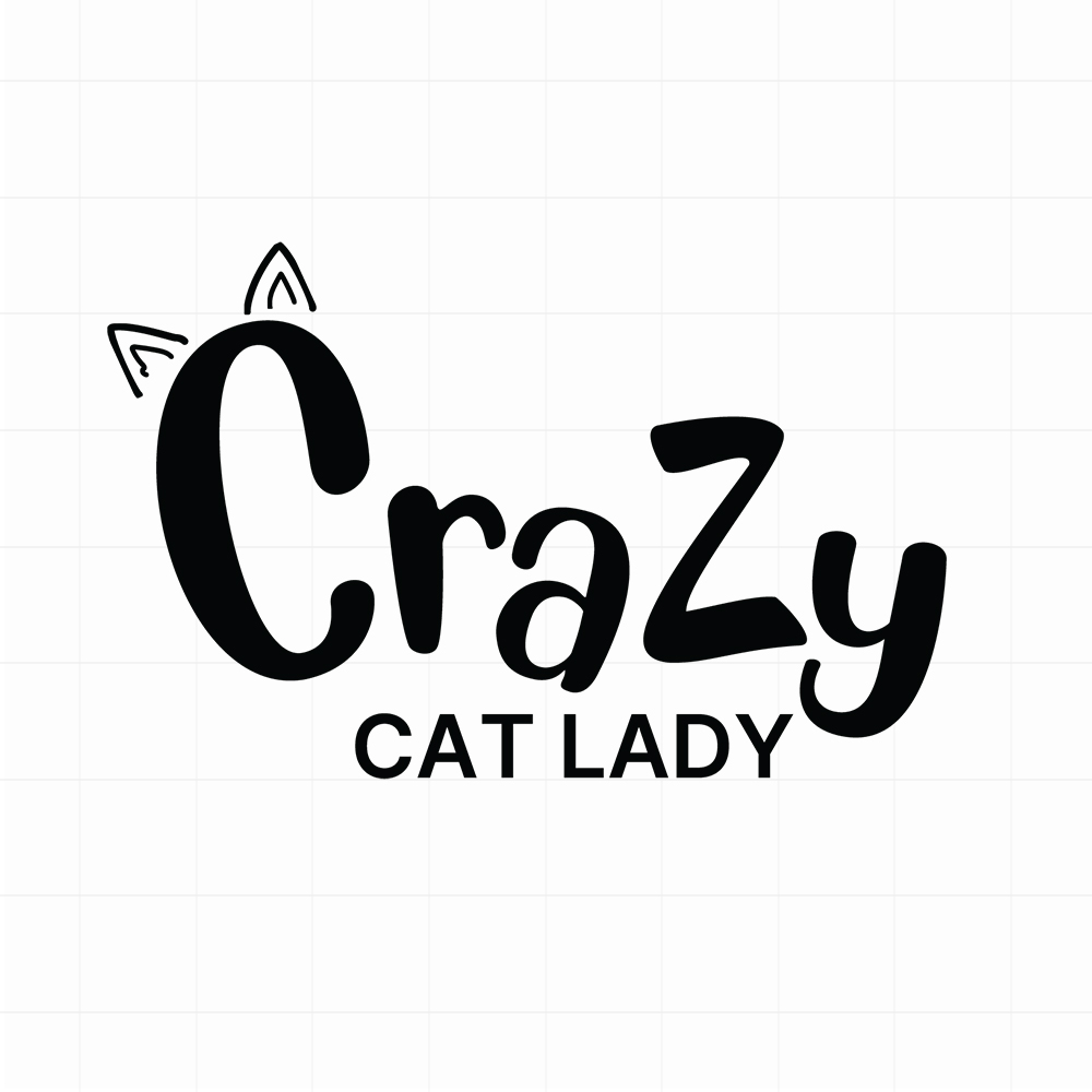 Crazy cat lady sticker - Leuke kattensticker