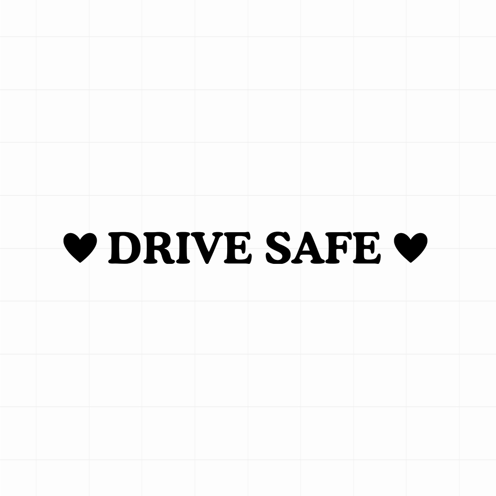 Drive safe sticker - Leuke autospiegel sticker
