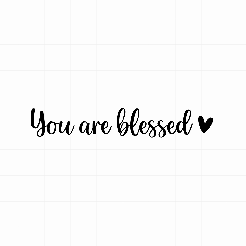 You are blessed sticker - Leuke (auto)spiegel motivatie sticker