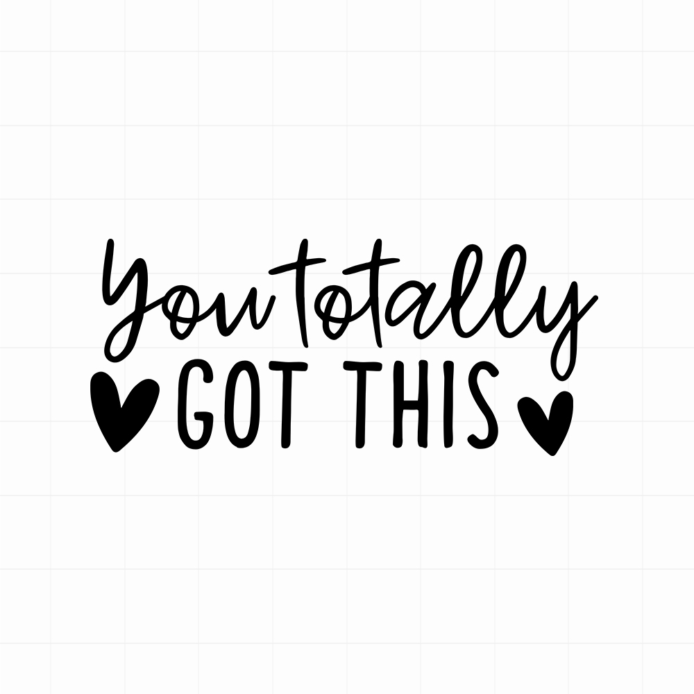You totally got this sticker - Leuke (auto)spiegel motivatie sticker