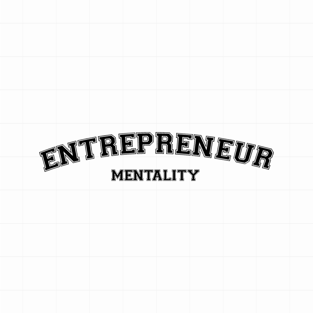 Entrepeneur mentality - Motivatie sticker