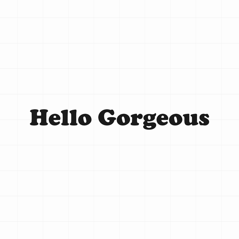 Hello Gorgeous 2 - Leuke (auto)spiegel motivatie sticker