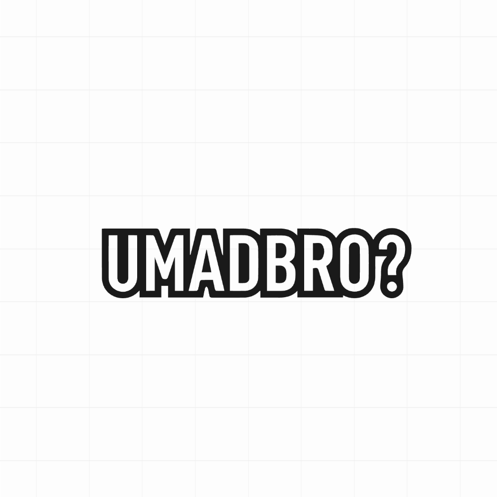 Umadbro? - Leuke & grappige autosticker