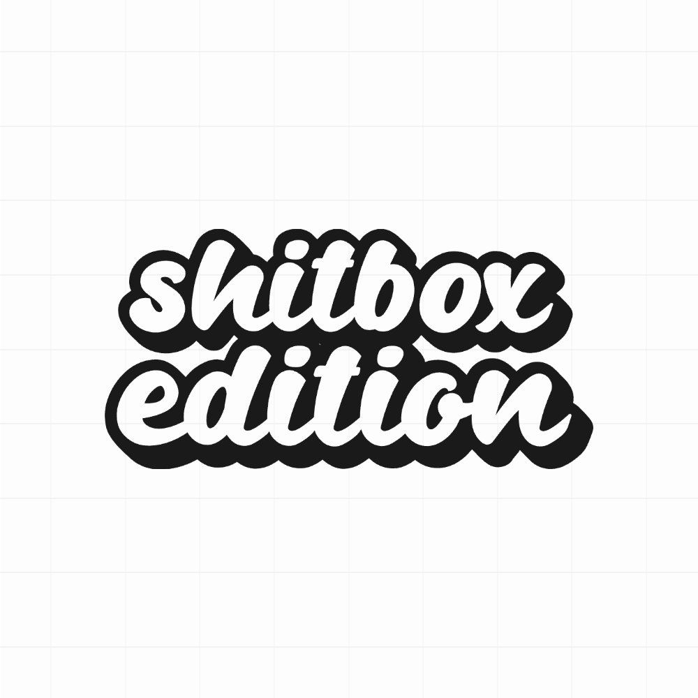 Sh*tbox edition - Leuke & grappige autosticker