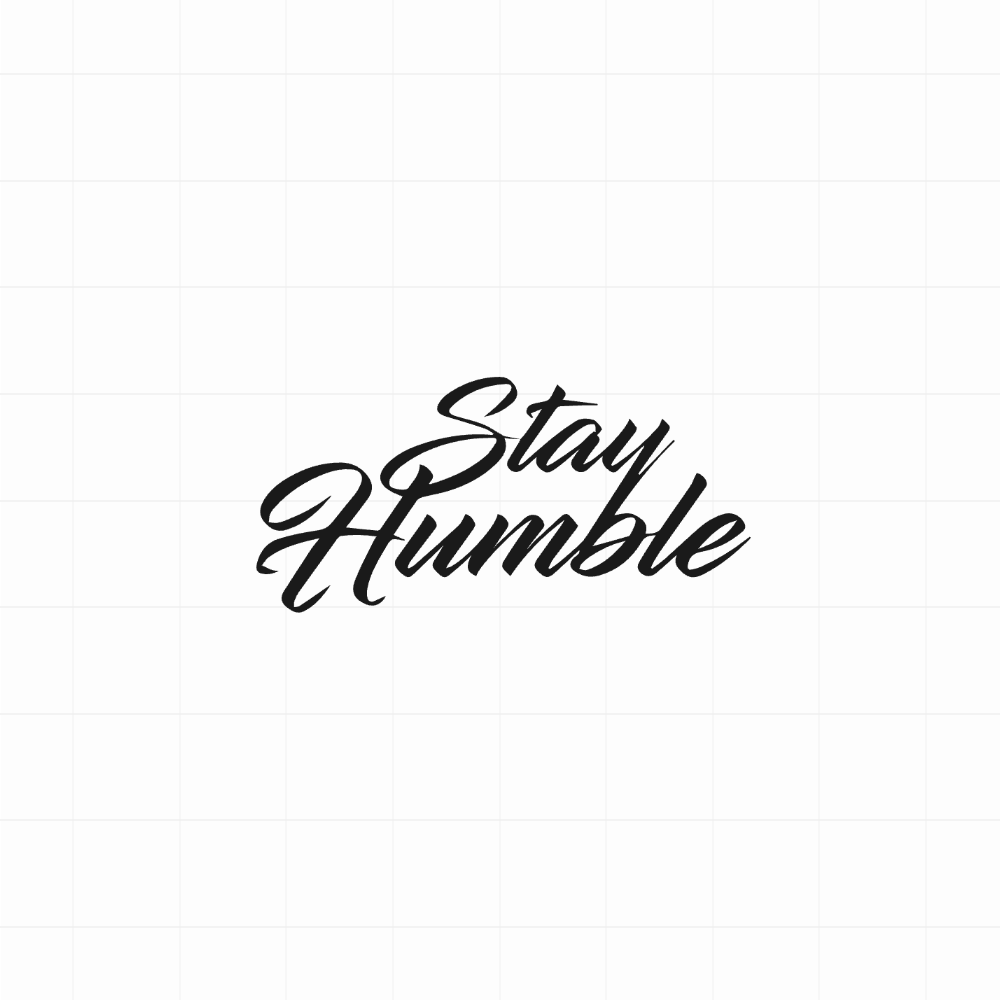 Stay humble - Leuke & grappige autosticker
