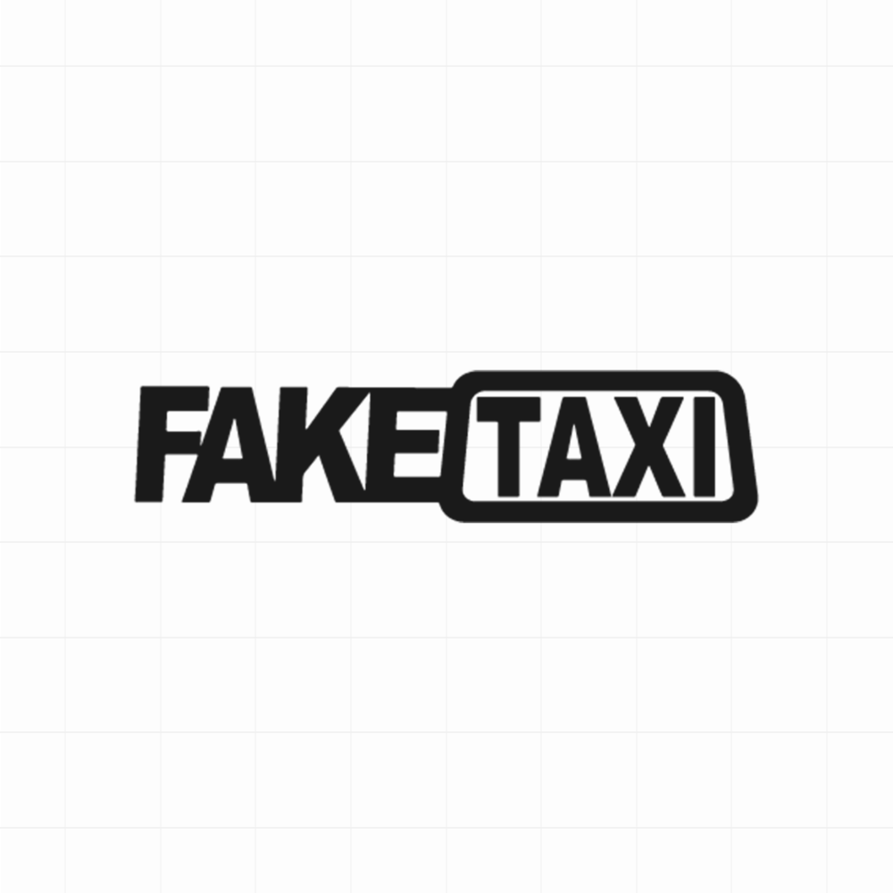 Faketaxi - Leuke & grappige autosticker
