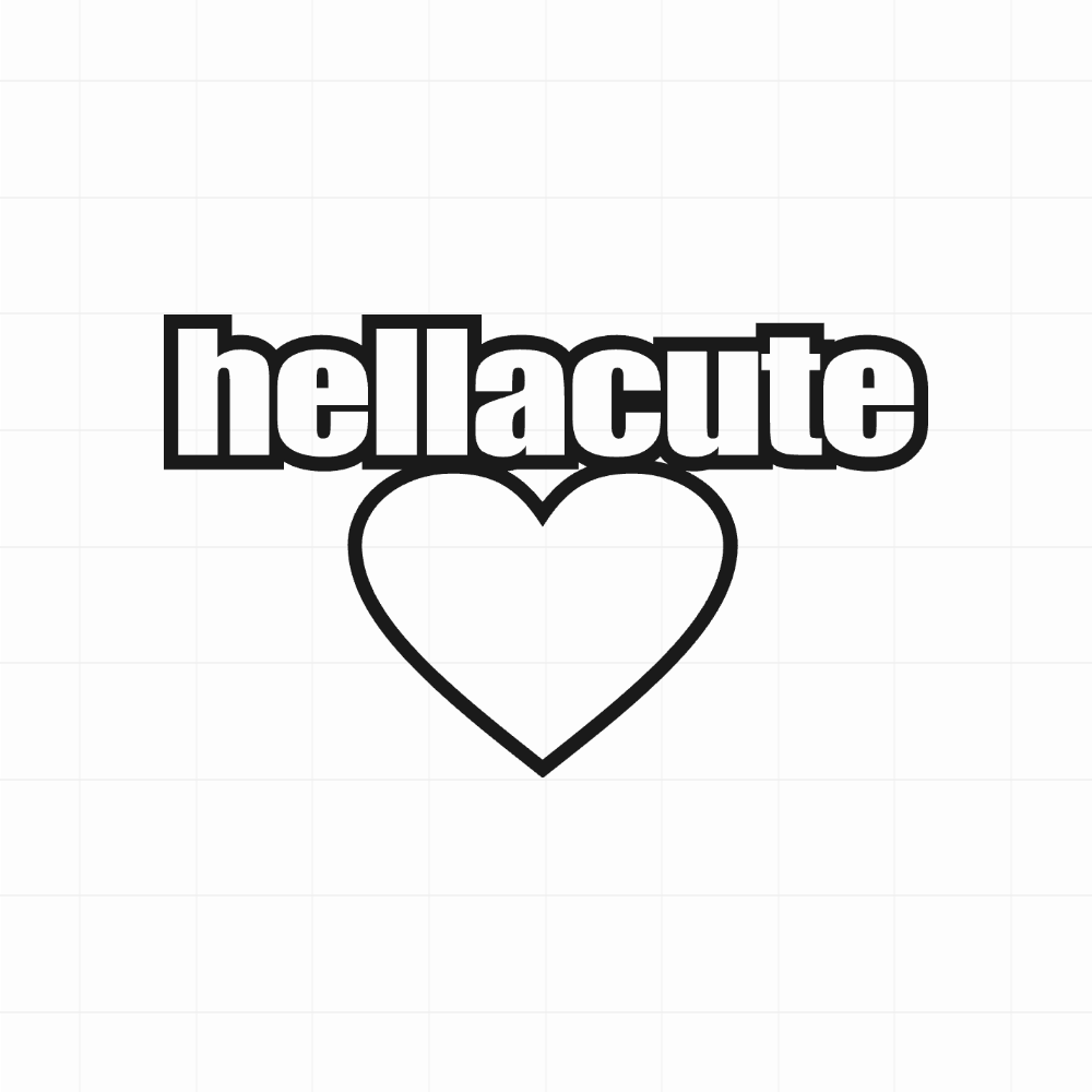 Hellacute - Leuke & grappige autosticker