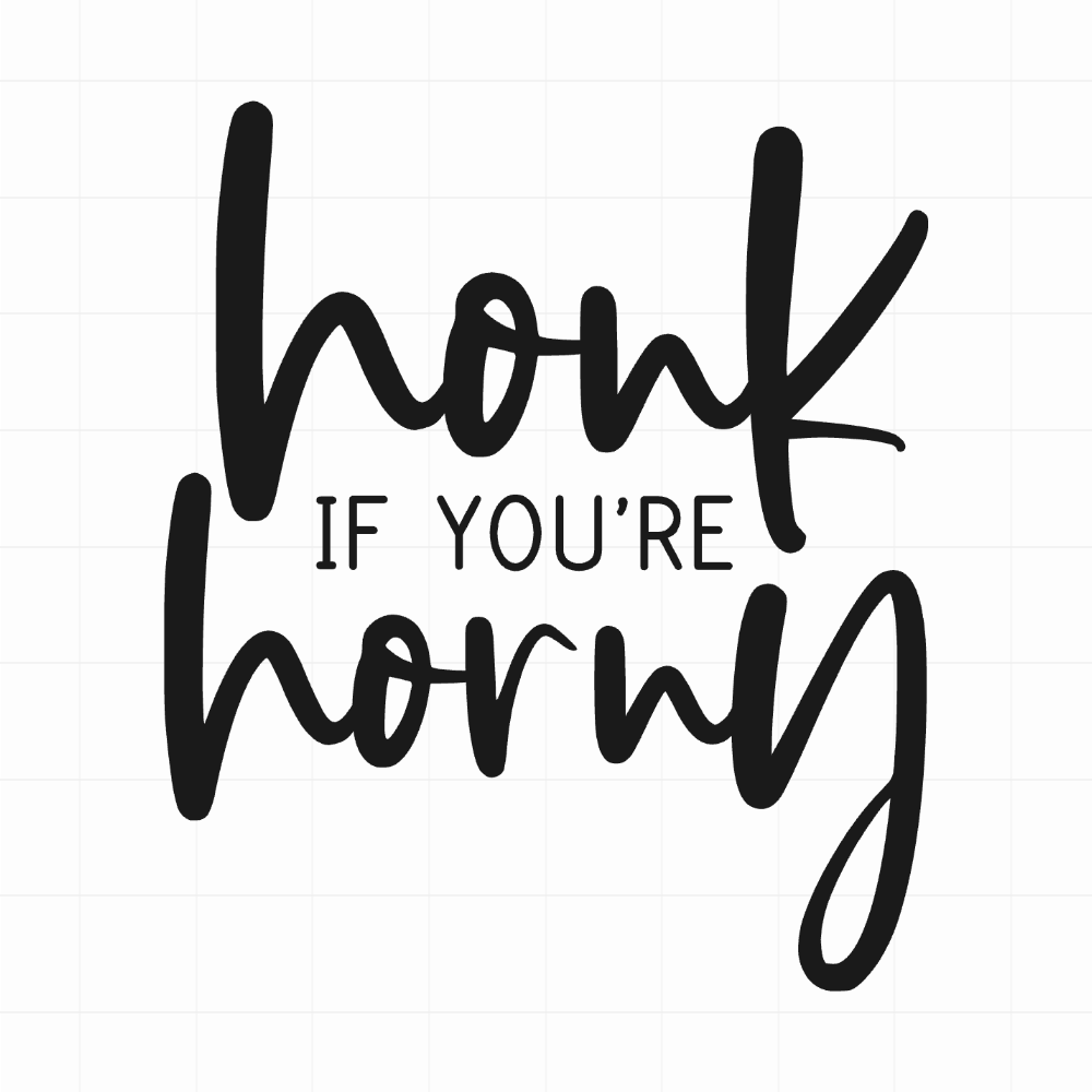 Honk if you're horny - Leuke & grappige autosticker